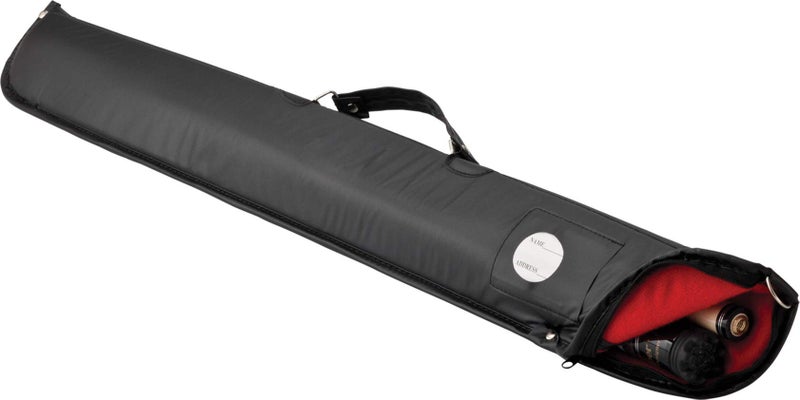 Casemaster Billiard/Pool Cue Soft Vinyl Case, Holds 1 Complete 2-Piece Cue (1 Butt/1 Shaft), Black - Image 1
