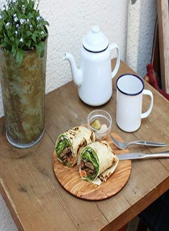 Berard Olive-Wood Handcrafted Round Cutting Board - Image 2