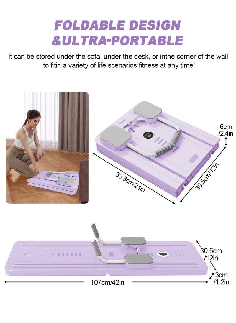 HomarKet Abdominal Board Pilates Reformer Set Multi-Purpose Foldable Pilates Reformer Board High Strength Pilates Equipment Portable Fitness Board For Home Women Men  - Image 2