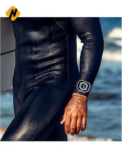 HuHa Ocean Band for Apple Watch Ultra - Adjustable Silicone Strap with Metal Buckle for 49mm, 45mm, 44mm, 42mm  - Image 2