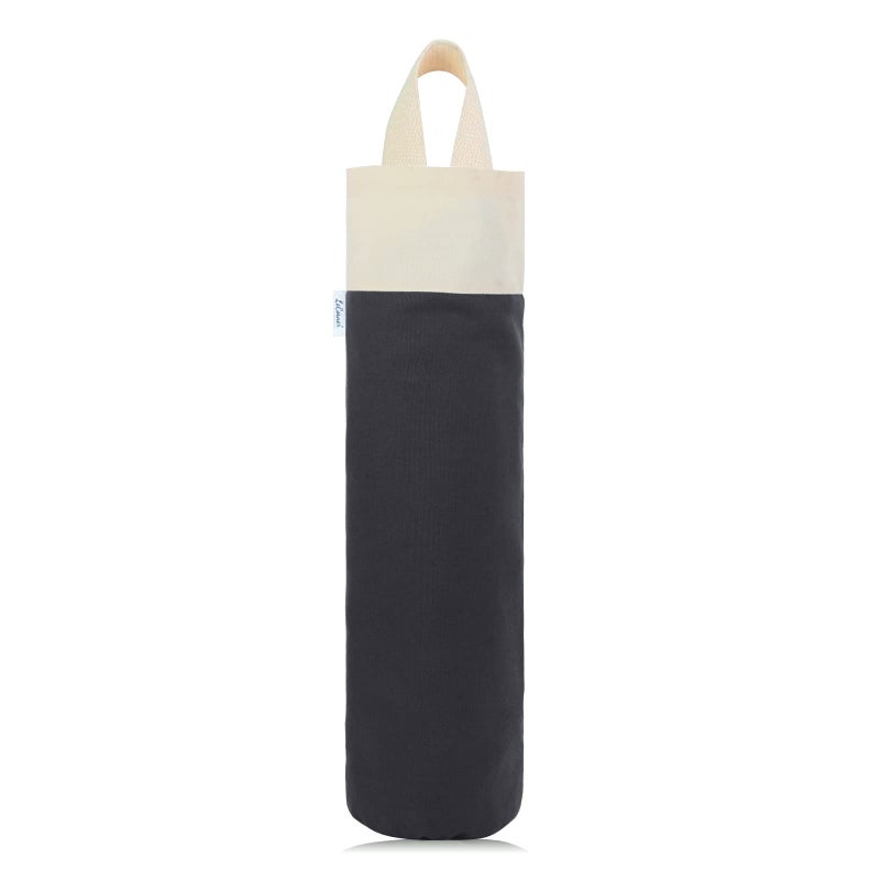 LeCorner Wall Mount Plastic Bag Holder for Grocery Storage Cotton Shopping Garbage Sack Organizer Large Trash Dispenser for Home Kitchen Decor