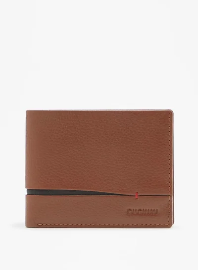 دوتشيني Men's Solid Bi-Fold Wallet
