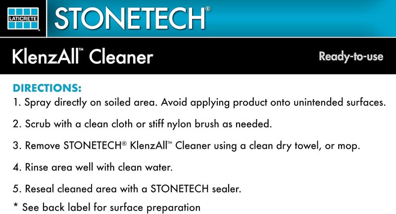 StoneTech KlenzAll Cleaner, 24OZ (709ML) Spray Bottle - Image 3