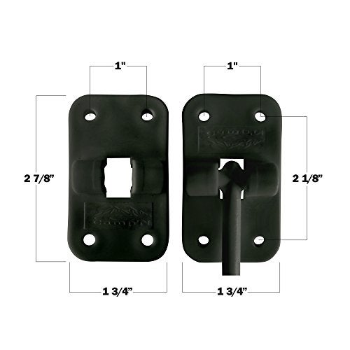 Camp'N 6" RV Door Holder and Latch - Camper & Trailer Door Catch - T Style OEM - Black 2 Pack with Hardware - Image 5