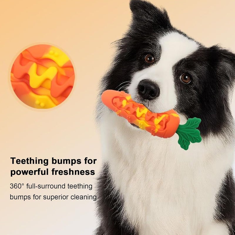 KASTWAVE Connectable modular 2 Pack Carrot Dog Toy, Tough Rope Chew Toys for Pets, Interactive Bonding Games, Hand Dishwasher Washable, 15.8x5.1cm Sand resistant - Image 2
