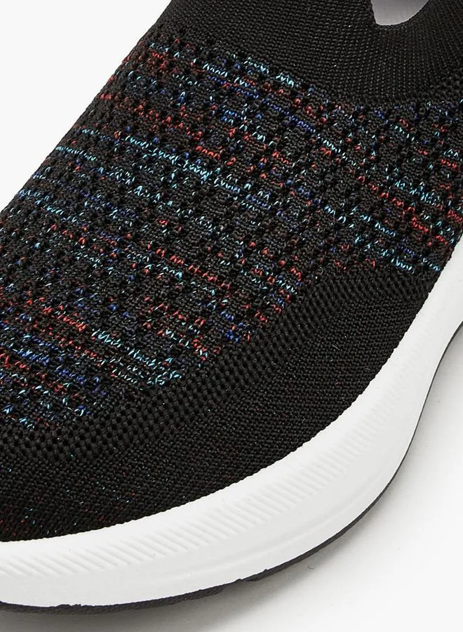 Oaklan by Shoexpress BLACK Textured Slip-On Sports Shoes for Women | Best Price UAE