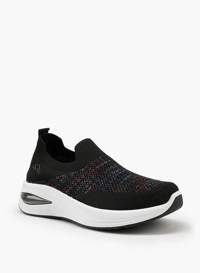 Textured Slip-On Sports Shoes