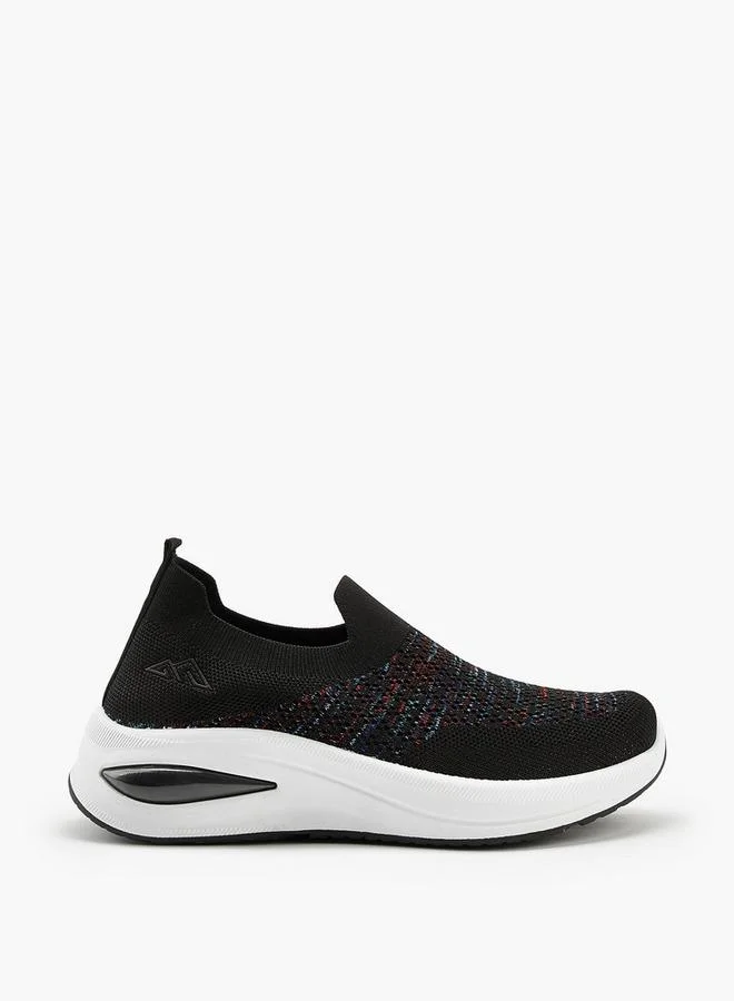 Oaklan by Shoexpress BLACK Textured Slip-On Sports Shoes for Women | Best Price UAE