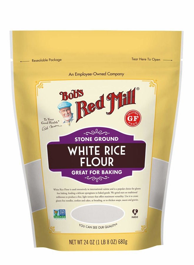 Bob's Red Mill Gluten Free White Rice Flour, 24 Ounce (Pack of 1) - Image 1