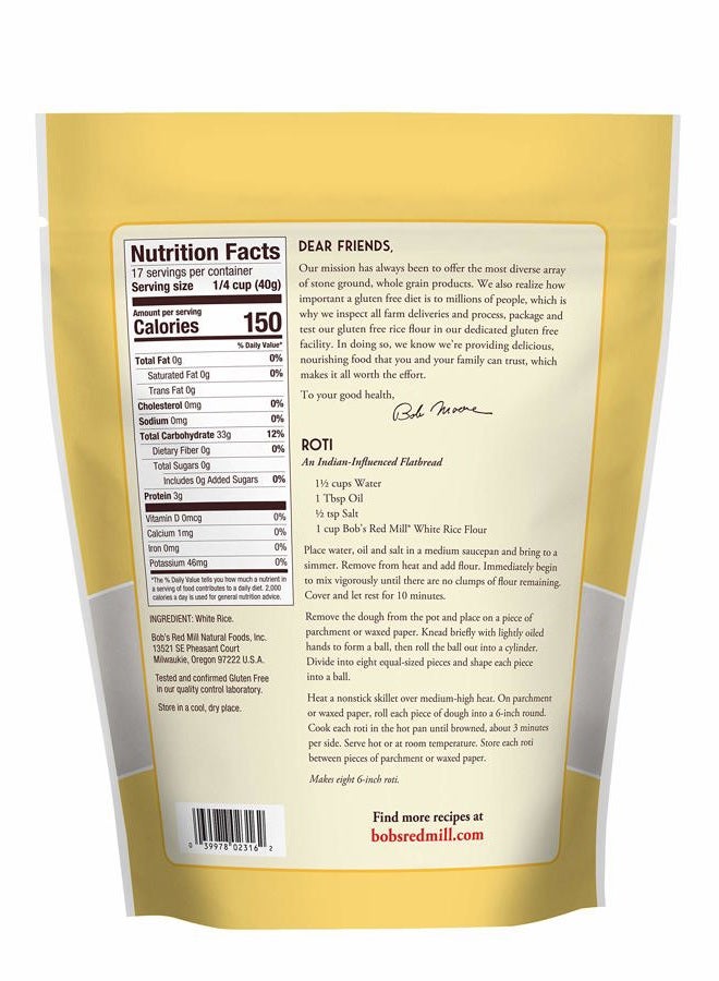 Bob's Red Mill Gluten Free White Rice Flour, 24 Ounce (Pack of 1) - Image 2