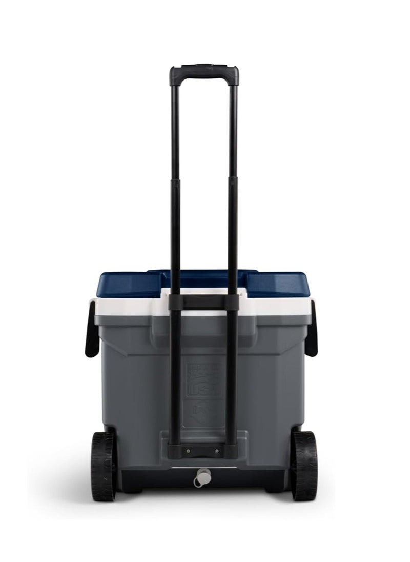 MaxCold Latitude Thermecool Foam Roller Cooler Grey 62 quart 34962