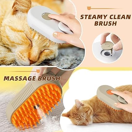 BOTIST Plastic Self Cleaning Slicker Brush Comb For Dog Cat Puppy Pet Grooming Brush Deshedding Tool, Hair Shedding Brush For Dogs Pet Care Comb, Dog Comb For Short Hair (1pcs/Multicolour) (Orange) - Image 5