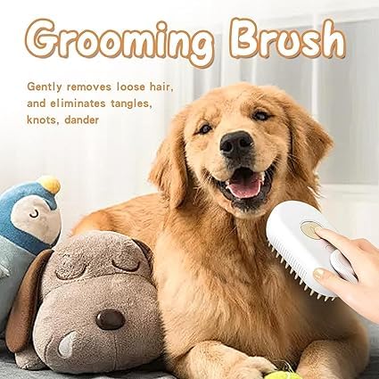 BOTIST Plastic Self Cleaning Slicker Brush Comb For Dog Cat Puppy Pet Grooming Brush Deshedding Tool, Hair Shedding Brush For Dogs Pet Care Comb, Dog Comb For Short Hair (1pcs/Multicolour) (Orange) - Image 4
