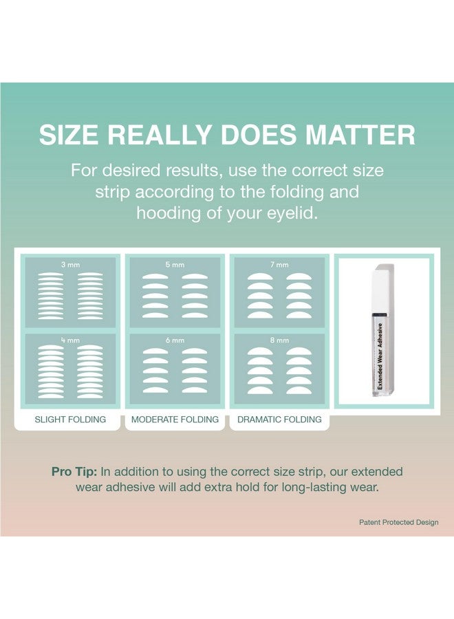 Contours Rx Lids by Design - Non-Surgical & Transparent Eyelid Lift Strips - for a More Youthful-Looking Appearance, Lid Lifting Treatment, Eyelid Tape for Hooded Eyes (6mm) 80ct - Image 3