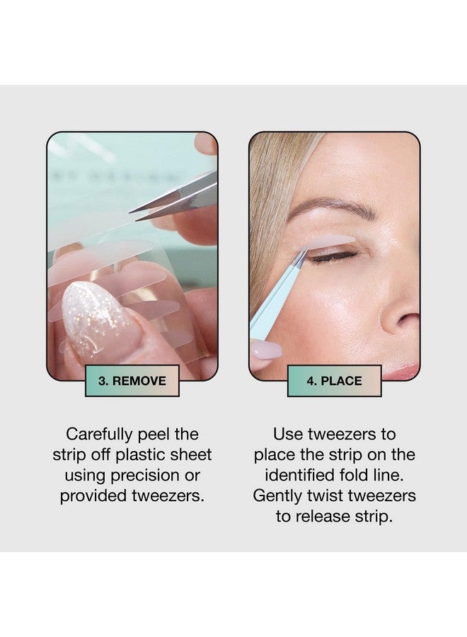 Contours Rx Lids by Design - Non-Surgical & Transparent Eyelid Lift Strips - for a More Youthful-Looking Appearance, Lid Lifting Treatment, Eyelid Tape for Hooded Eyes (6mm) 80ct - Image 5