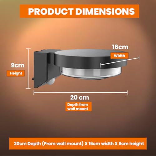 XERGY Metal, Glass Modern Black Outdoor Solar Wall Light with Motion Sensor, Wall Lanterns Lighting Waterproof for Driveway, Balcony Terrace, Yard - Image 2