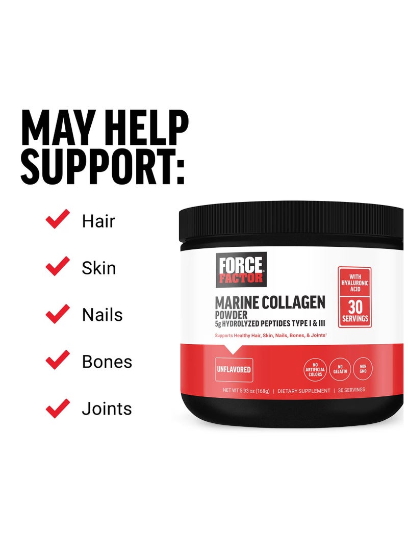 Force Factor Marine Collagen Powder Unflavored - 168 g  - Image 4