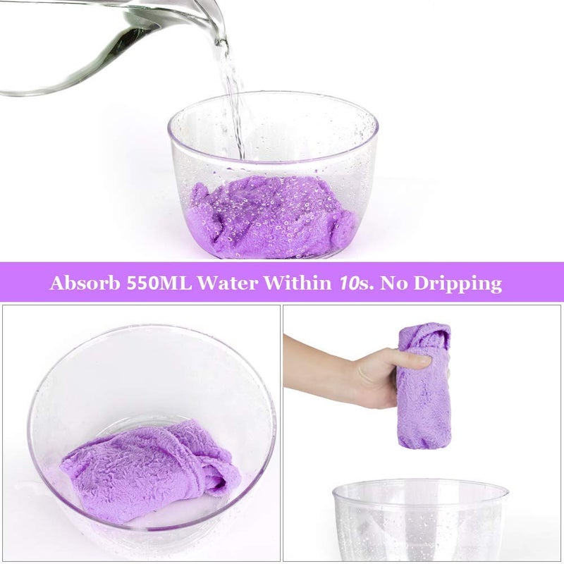 Immortal Hair Towel Wrap Absorbent Towel Hair Towel Hair-Drying Bathrobe Hair Warp Towel Microfiber Bath Towel Hair Dry Cap(Multicolor) (Pack of 3) - Image 2