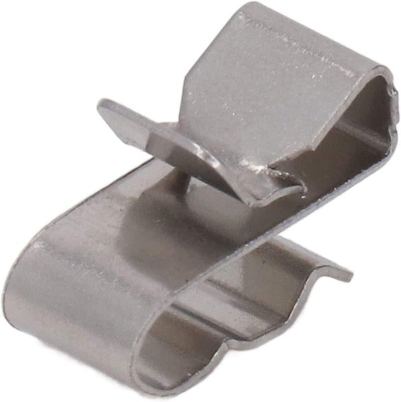 100Pcs Photovoltaic Cable Clip, Stainless Steel PV Wire Clamp, Cord Fixing Holder with Barb and Tongue Design for Solar Panel Wiring, Tool - Free Installation Kit - Image 4