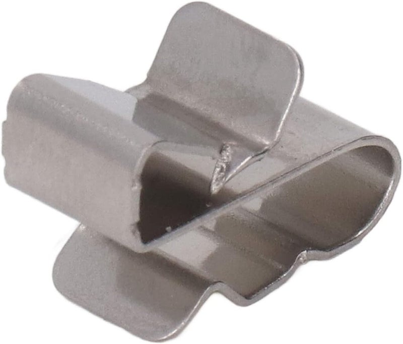 100Pcs Photovoltaic Cable Clip, Stainless Steel PV Wire Clamp, Cord Fixing Holder with Barb and Tongue Design for Solar Panel Wiring, Tool - Free Installation Kit - Image 2