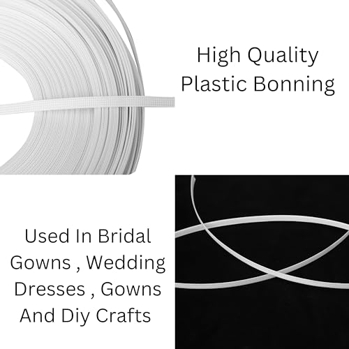 PINACO INDIA PINACO White Coreset Wire/Rigilene/Boning wire for Sewing Wedding Dress Gowns,(6MM) (5 Meter) - Image 5