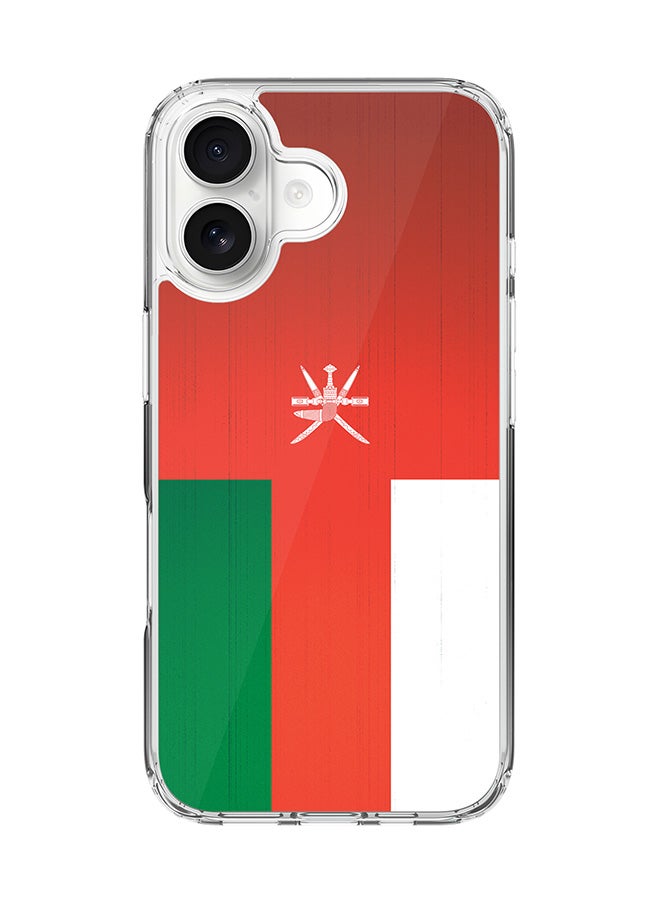 Stylizedd Classic Clear MagSafe Case for iPhone 17 , Hybrid Soft Case Flexible Edges Anti Drop TPU PC Gel Thin Transparent Cover [ Designed for iPhone 17 ] - Flag Of Oman