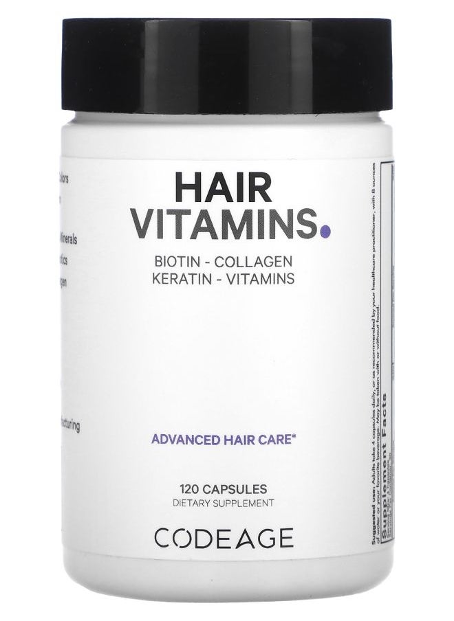 Codeage Hair Vitamins 120 Capsules 