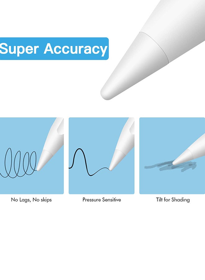 Sterlibox 4-Piece Replacement Nib Set For Apple Stylus Pen White - Image 2