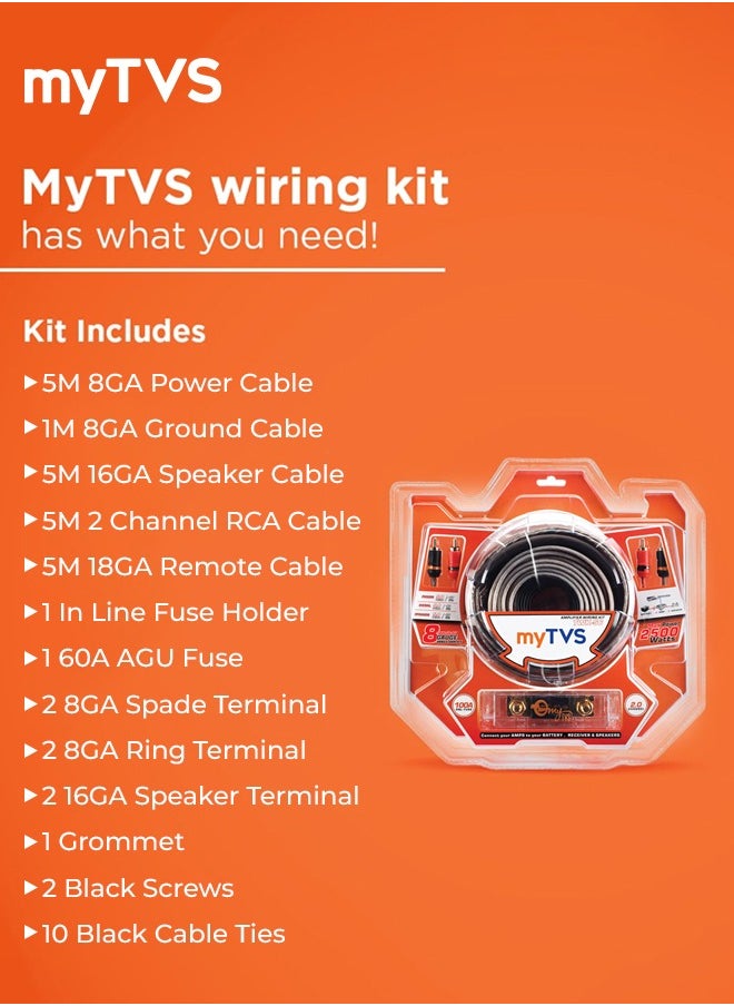 myTVS myTVS TWK-56-8G 8Gauge Amp Wiring Kit  - Image 4