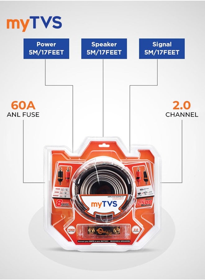 myTVS myTVS TWK-56-8G 8Gauge Amp Wiring Kit  - Image 3