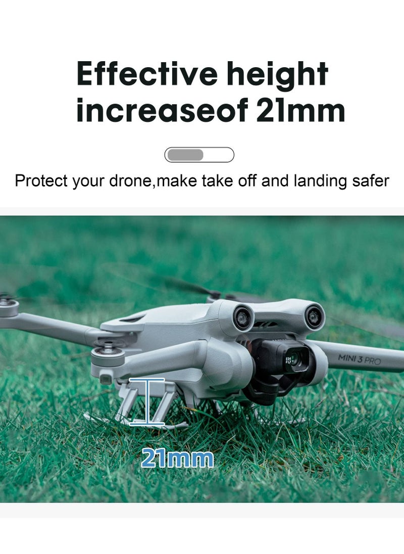 Y&D - Suitable for DJI Mini 3 Pro Landing Gear Foldable Height Extension Legs Drop and Scratch Resistant Protection Drone Accessories Tripod Head Cushion Training Frame - Image 1