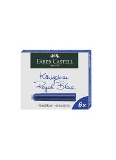 FABER-CASTELL Faber-Castell Ink Cartridge Packet Of 6X10Pc Blue, Standard, Blue Erasable,For Fountain Pens With A Standard Cartridge System Quality Ink Made In Germany, 185506  - Image 2