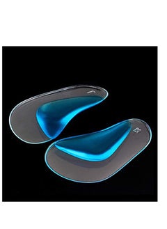 4 Pairs Length Metatarsal Arch Support with Shock Absorption Orthotic Insoles, Insert for Flat Feet, Plantar Fasciitis and Help Relieve Foot Soreness for Men and Women Blue  - Image 3
