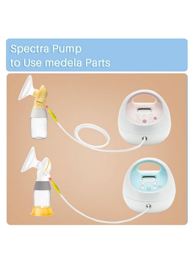  بامبموم-الولايات المتحدة أنبوب سيليكون PumpMom-us لمضخة Spectra متوافق مع موصلات Medela PersonalFit Flex الجديدة، وموصل PIS MaxFlow، وموصل Freestyle Flex  - Image 4