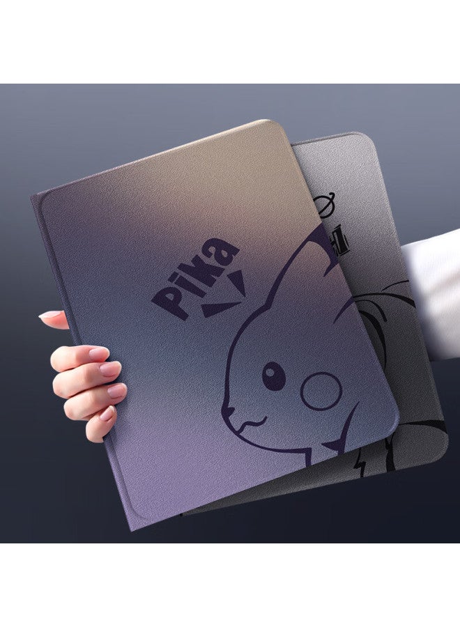 Xp Ipad Air 6 Protective Case 13-inch Shell New Anti-fall Apple Tablet Cartoon Ultra-thin With Pen Slot Full Coverage - Dark Purple Hope Pikachu - Image 1