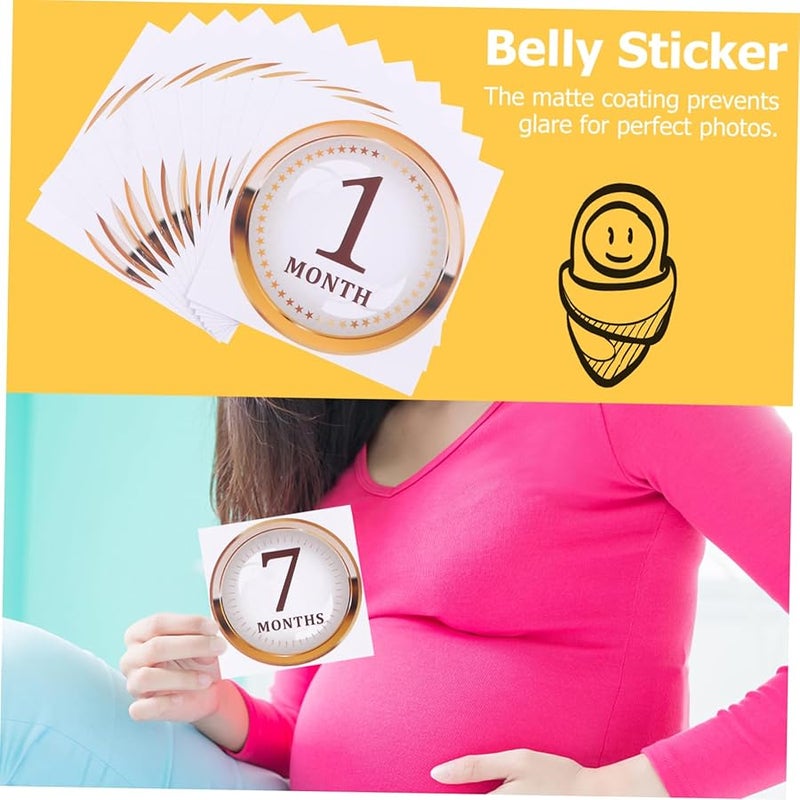 Jojofuny Baby Monthly Stickers Set For Newborn Boy Girl Scrapbook Paper - Image 4