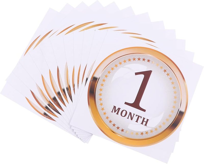 Jojofuny Baby Monthly Stickers Set For Newborn Boy Girl Scrapbook Paper - Image 2