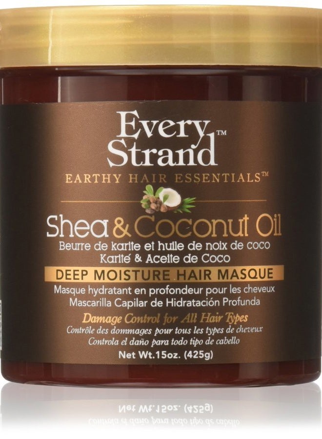 Every Strand Shea and Coconut Oil Deep Hair Masque, 15 Ounce - Image 1