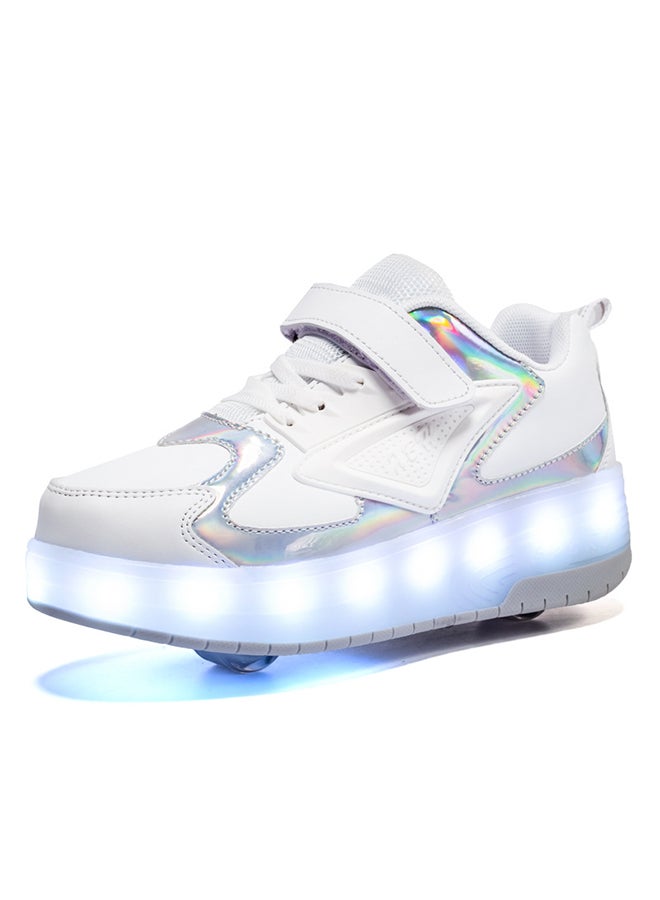 Sharpdo Roller Shoes Girls Boys Wheel Shoes Kids Roller Skates Shoes LED Light Up Wheel Shoes for Kids for Children  - Image 1