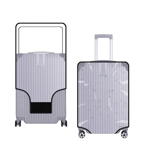 Kinglighten 24 Inch Luggage Cover Protector Bag PVC Clear Plastic Suitcase Cover Protectors Travel Luggage Sleeve Protector - Image 1