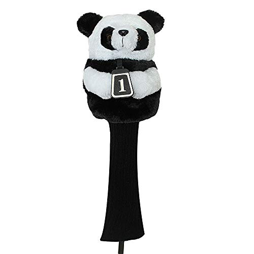 Scott Edward Panda Golf Club Cover Fit Well for Driver Wood Golf Club, Funny Cute Animal Design Soft Functional Golf Headcover Stylish Protection for Your Clubs for Men and Women - Image 1