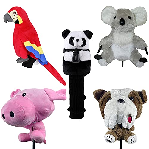 Scott Edward Panda Golf Club Cover Fit Well for Driver Wood Golf Club, Funny Cute Animal Design Soft Functional Golf Headcover Stylish Protection for Your Clubs for Men and Women - Image 5