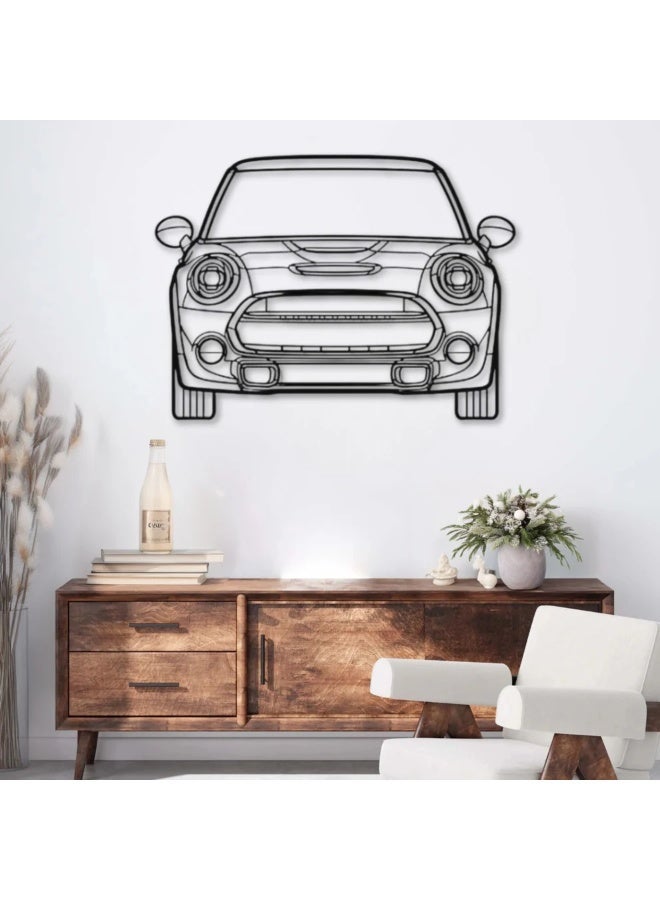 Metal Wall Decor Featuring a Car Motif – Mini Cooper (2021) - Image 1