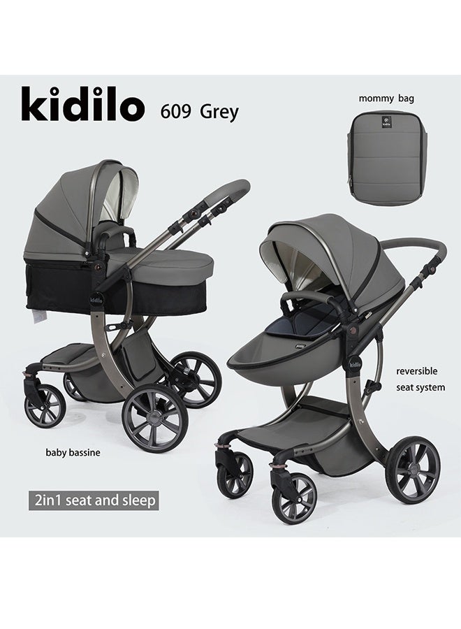 كيديليو عربة أطفال قابلة للتحويل 3 في 1 مع وضع سرير الأطفال - Image 1