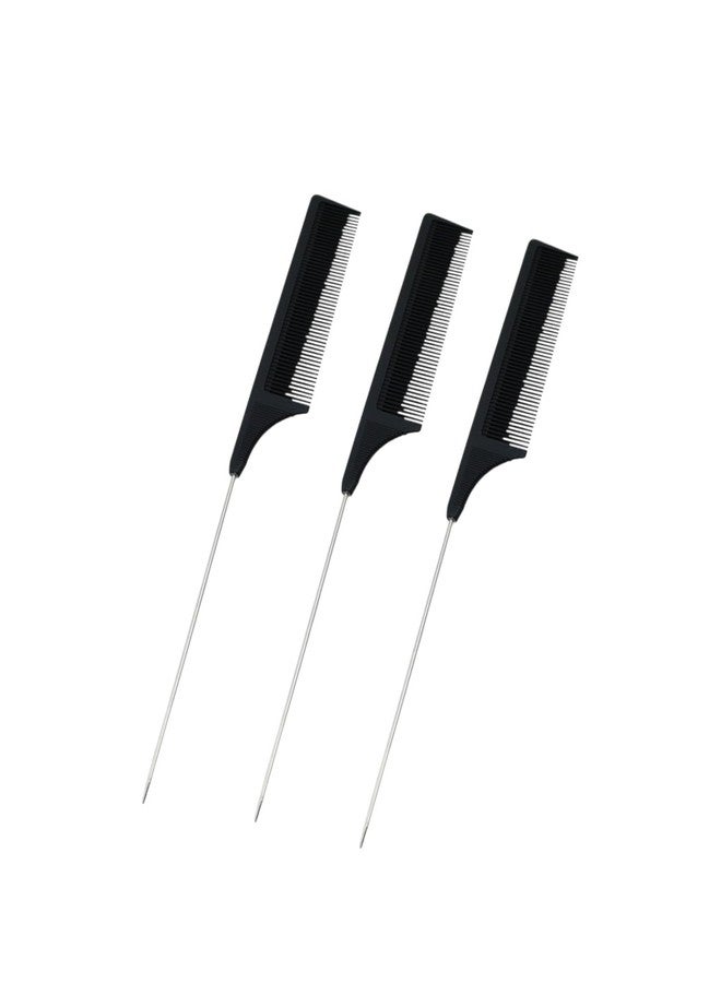 Bigwheels Set Of 3 Hair Cutting Carbon Fiber Antistatic (Model No 6900) Barber Comb - Image 2