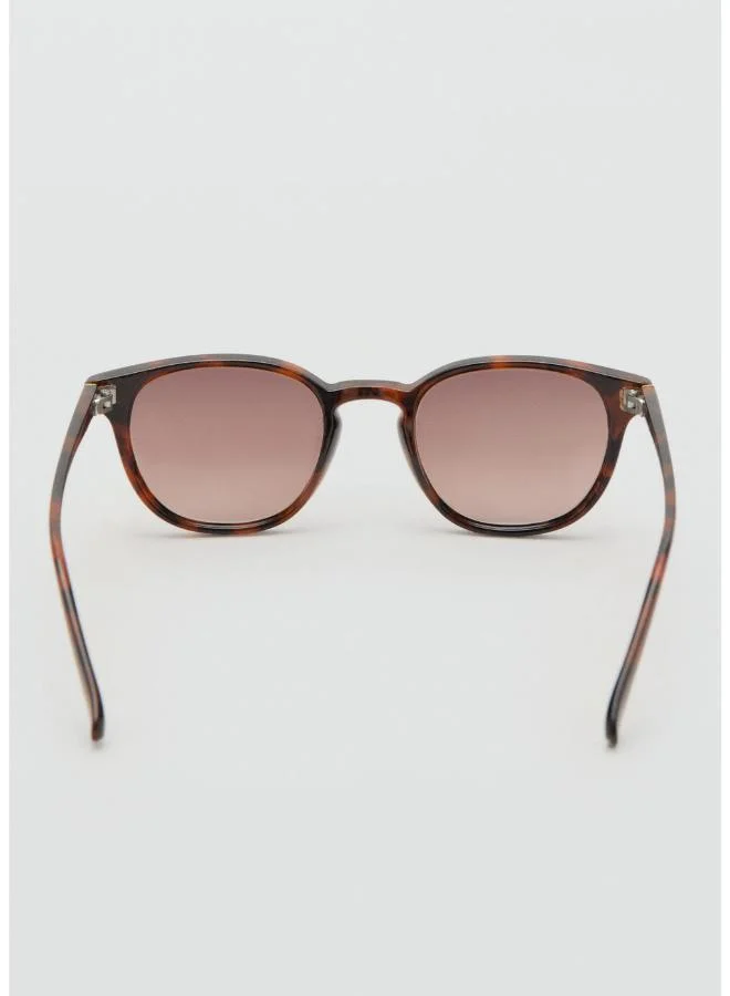 Mango Man Round-framed sunglasses