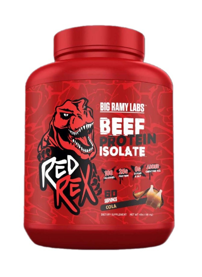 RED REX - Big Ramy Labs Red Rex 100% Beef Protein Isolate - Cola 4 lbs - Image 1