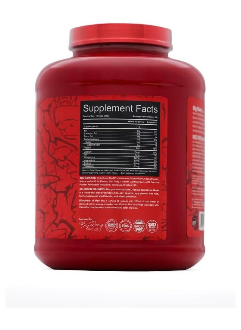 RED REX - Big Ramy Labs Red Rex 100% Beef Protein Isolate - Cola 4 lbs - Image 1