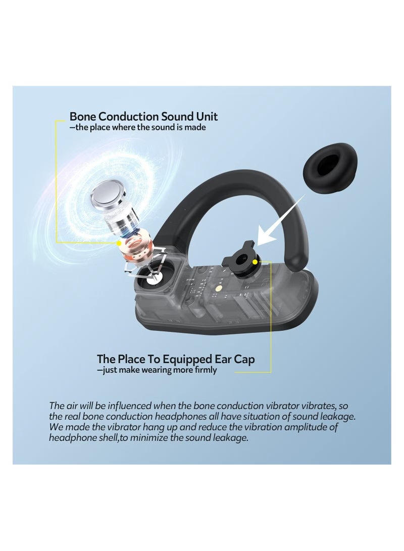 داكوم سماعة أذن رياضية مقاومة للماء تعمل بتقنية البلوتوث TWS مع ميكروفون - أسود - Image 4