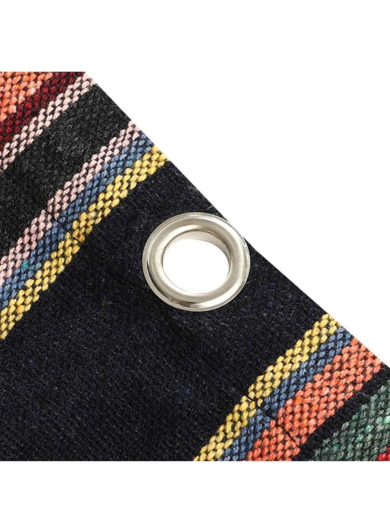2 Balcony curtains, fabric with rings, 240x130 cm, approximately 950 grams - Image 3